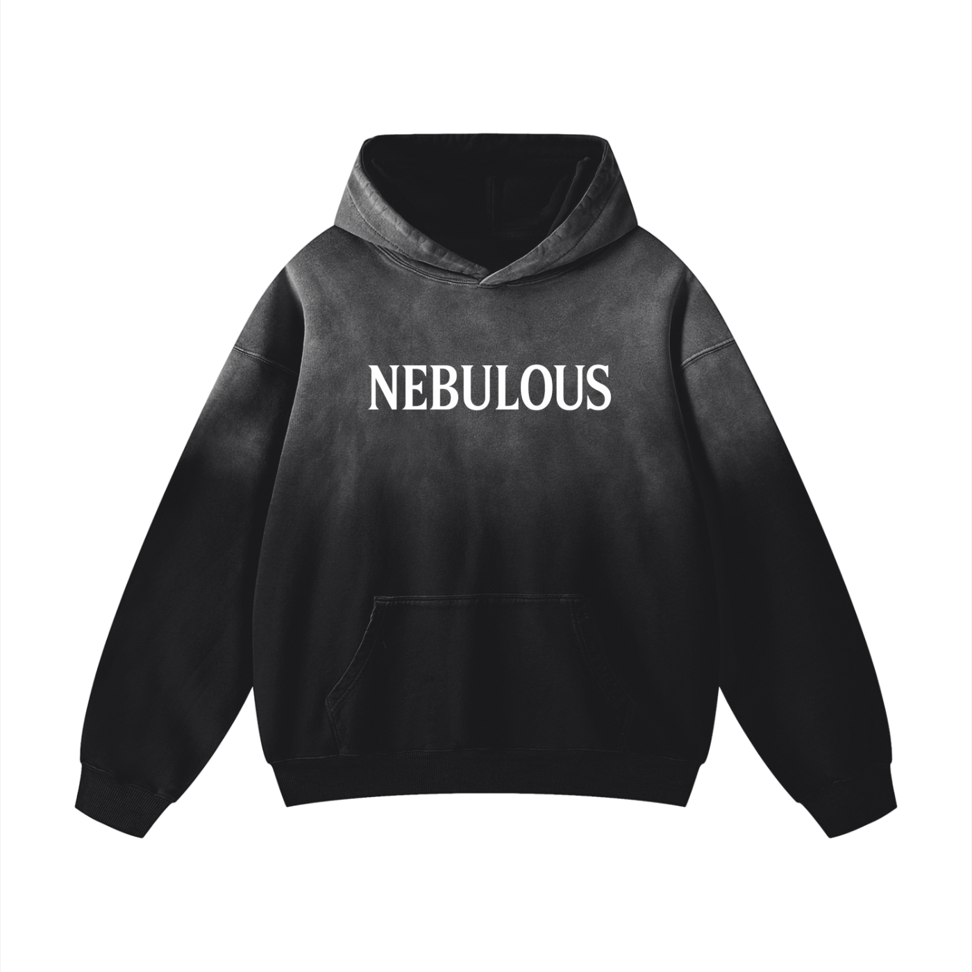 Nebulous Sunfade Oversized Hoodie "I'm Rooting For Everybody Black"