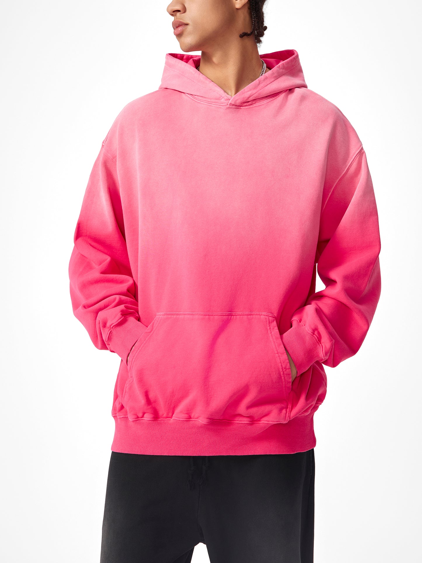 Nebulous Sunfade Oversized Hoodie "I'm Rooting For Everybody Black"